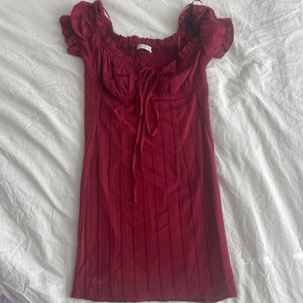 Henri Girl red mini dress